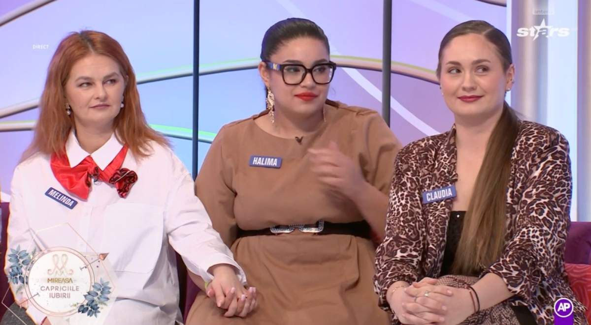 Claudia, în platoul emisiunii Mireasa - Capriciile iubirii