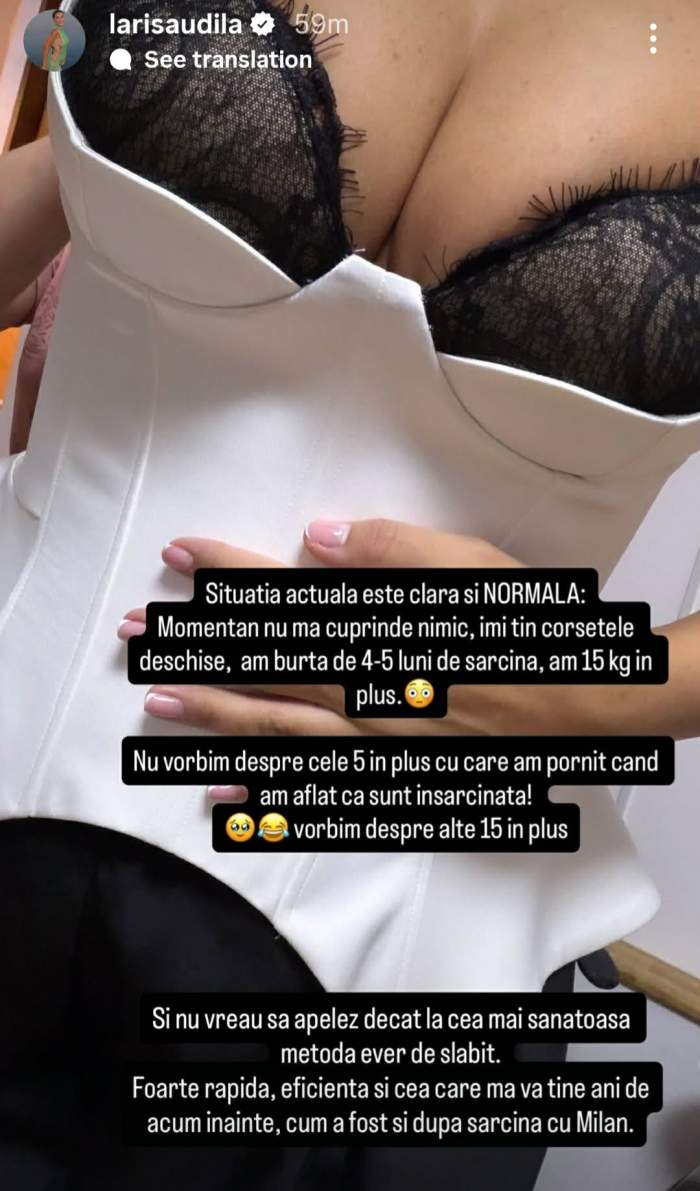 silueta Larisei Udilă