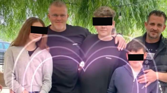 Mario Berinde, alături de familia lui