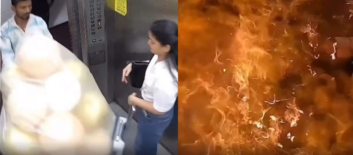 Colaj explozia din lift