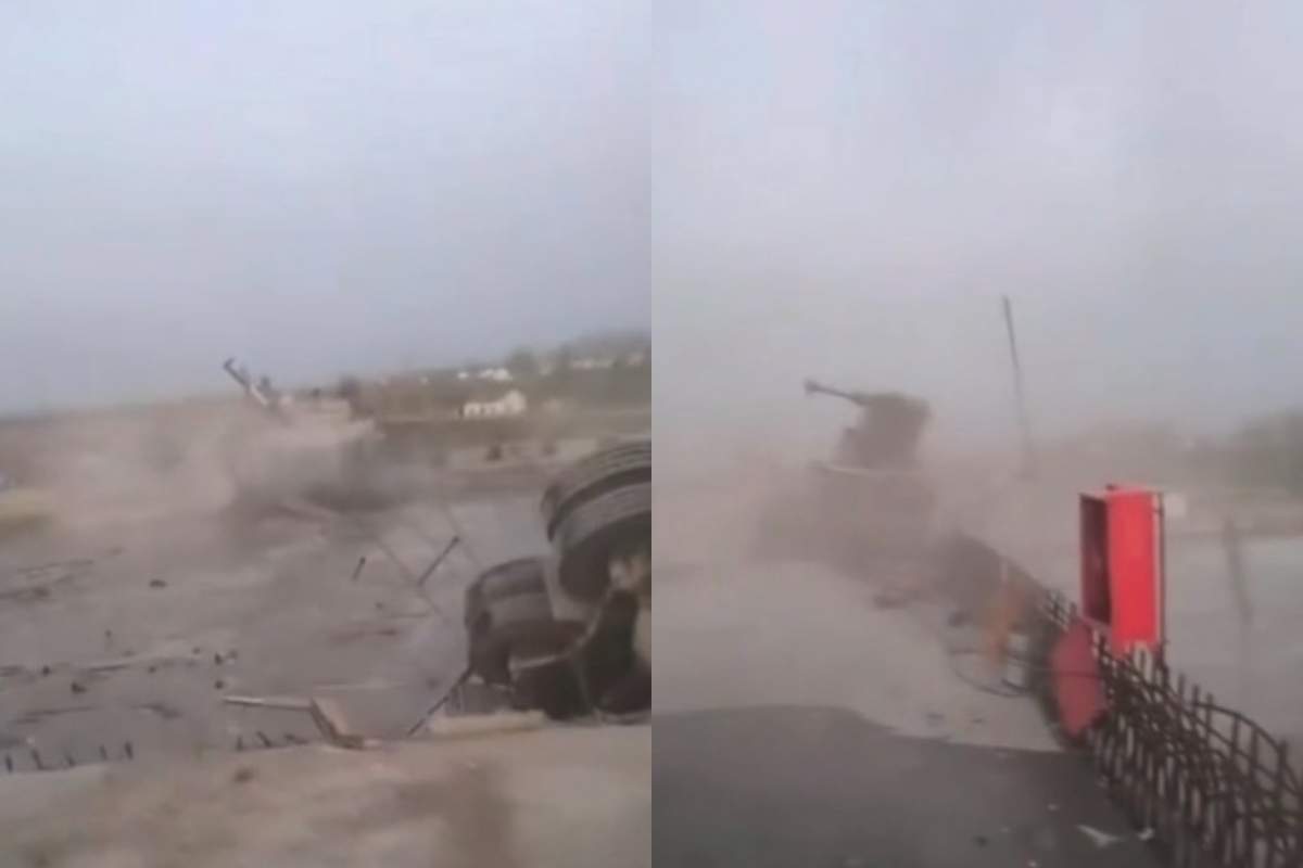 Mai mulți morți după ce un pod în construcție s-a prăbușit! A căzut în apă cu tot cu oameni și utilaje. Momentul a fost filmat 