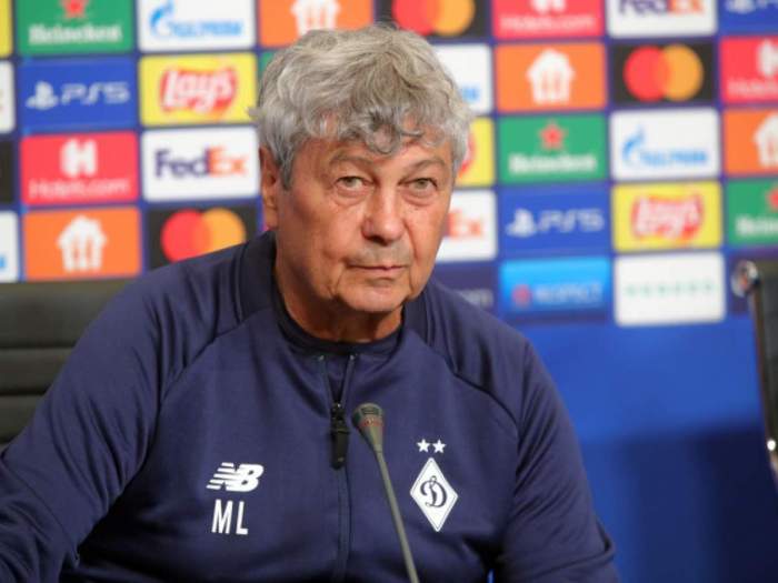 Mircea Lucescu, la o conferință de presă