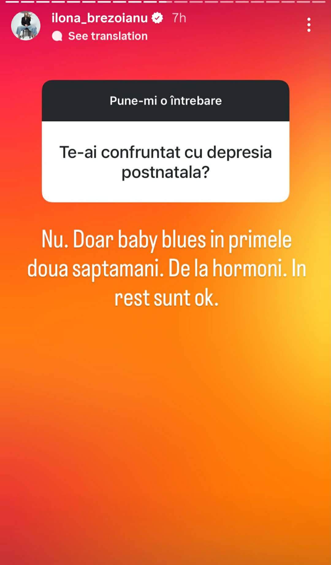 Mesajul Ilonei Brezoianu