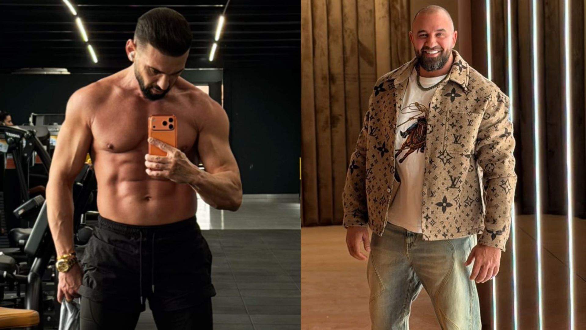 Colaj foto cu Dorian Popa și Alex Bodi