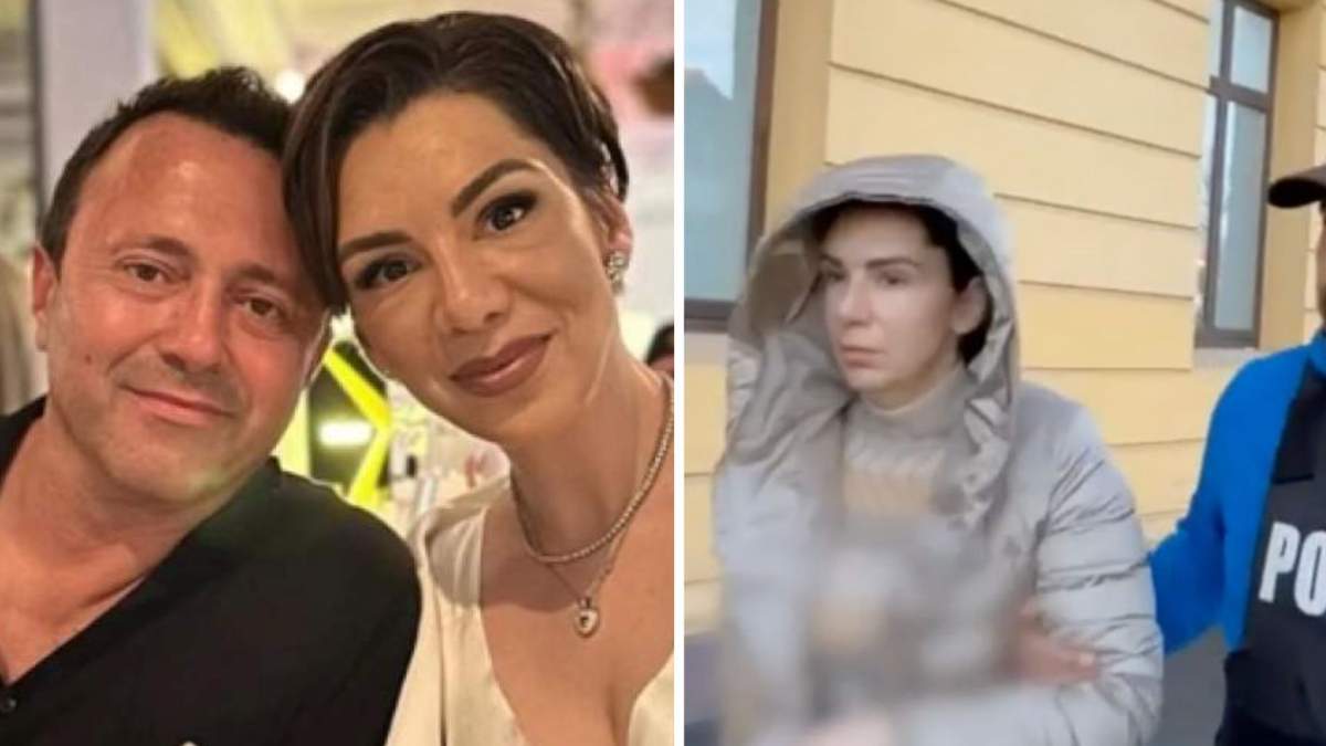 Colaj foto cu iubita lui Adrian Kreiner, în momentul în care a fost arestată