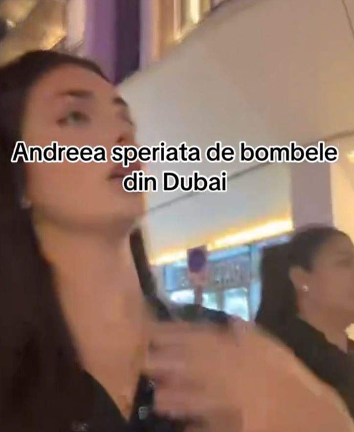 Andreea Bostănică, pe străzile din Dubai