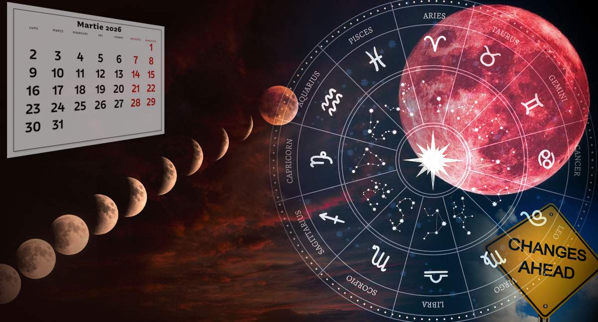 Luna Sângerie aduce o eclipsă totală care schimbă destine. Ce se întâmplă în 3-4 martie 2026