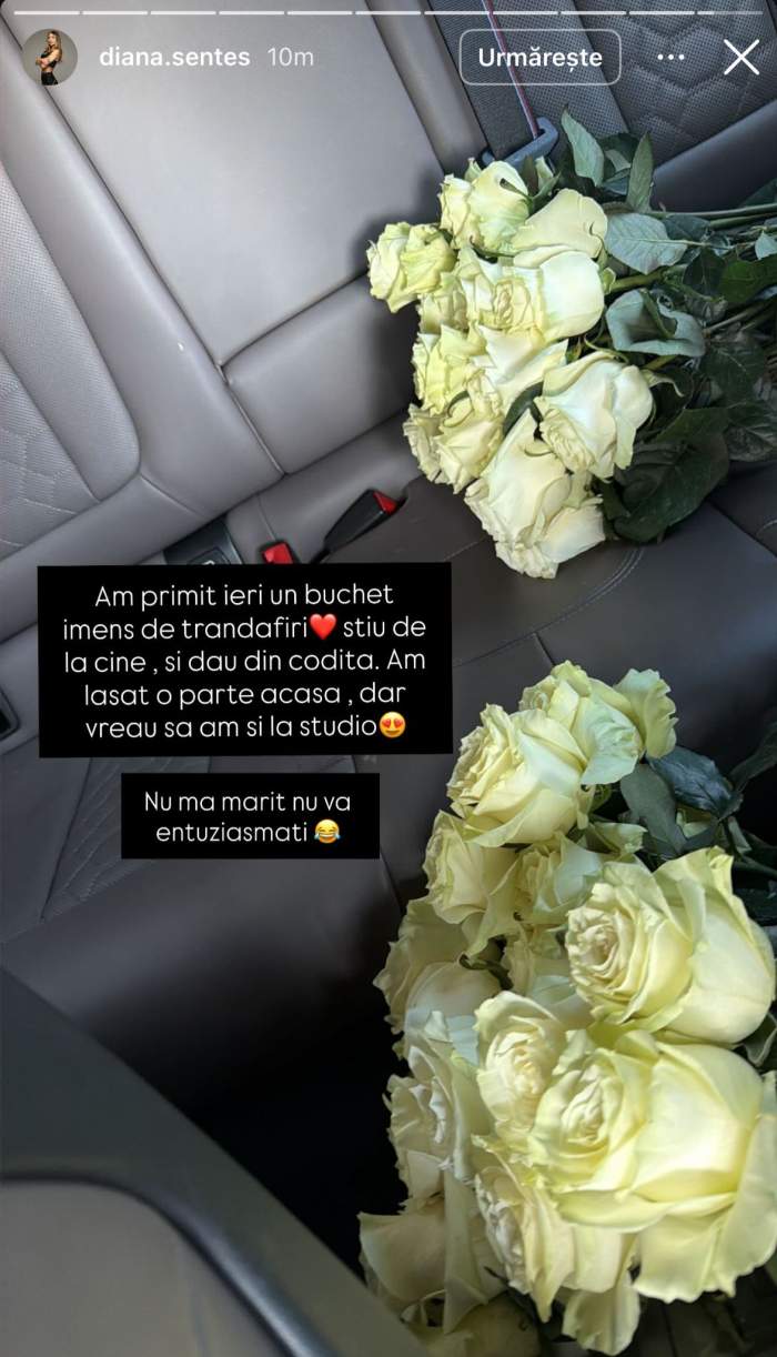 Florile pe care le-a primit Diana Senteș