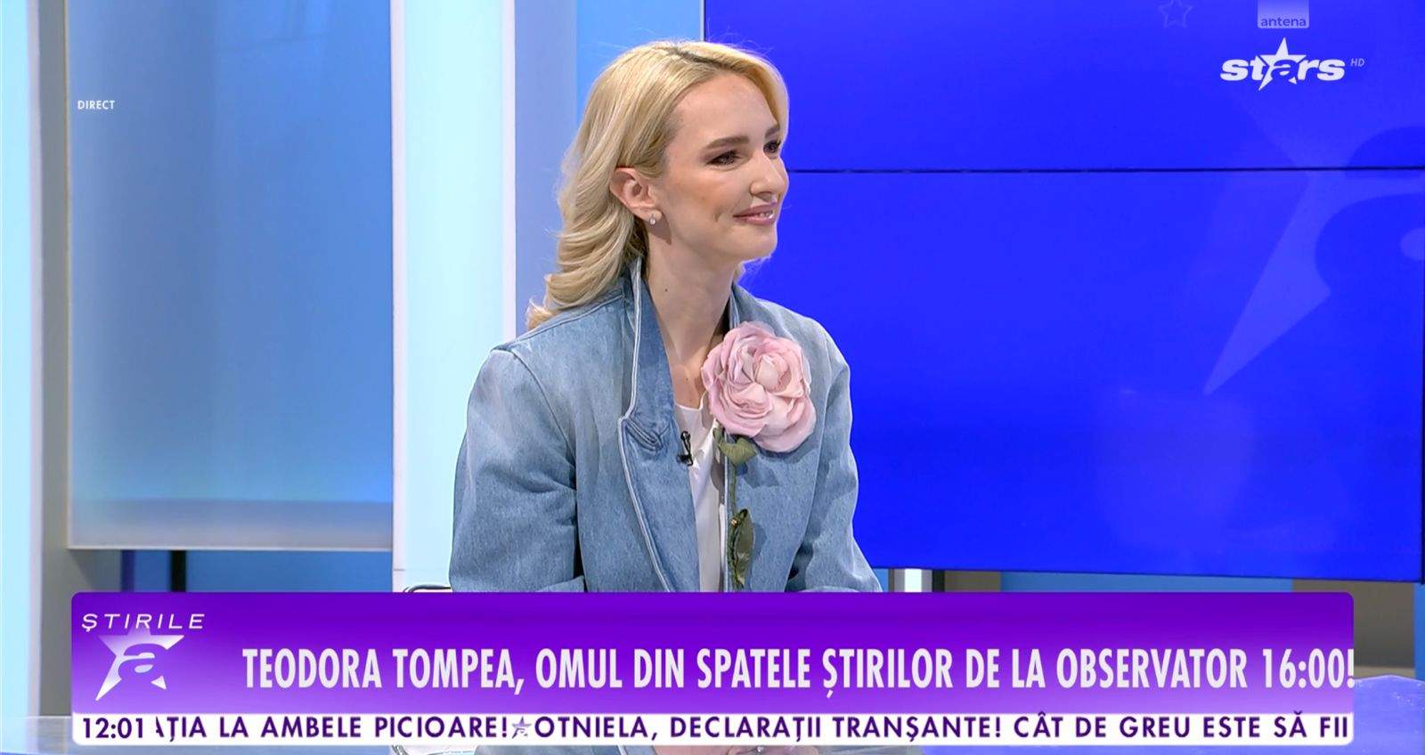 Teodora Tompea, la Știrile Antena Stars