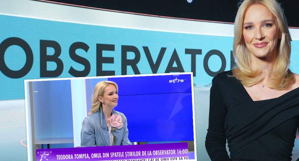 Cum a reacționat Teodora Tompea când a aflat că va prezenta Observator! Ce spune vedeta de la Antena 1
