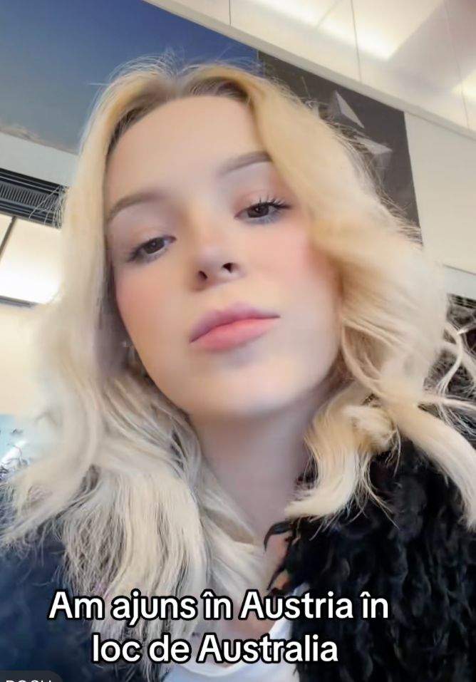 Influencerița care a ajuns în Austria, în loc de Australia