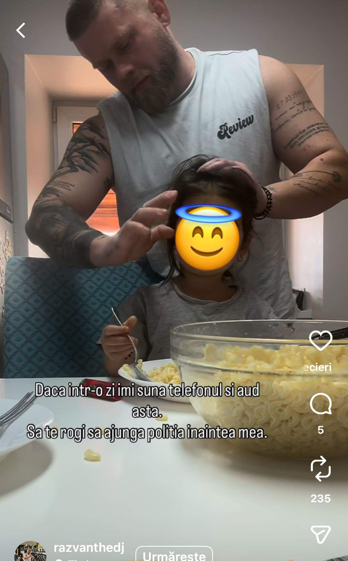 Răzvan Kovacs și fiica lui