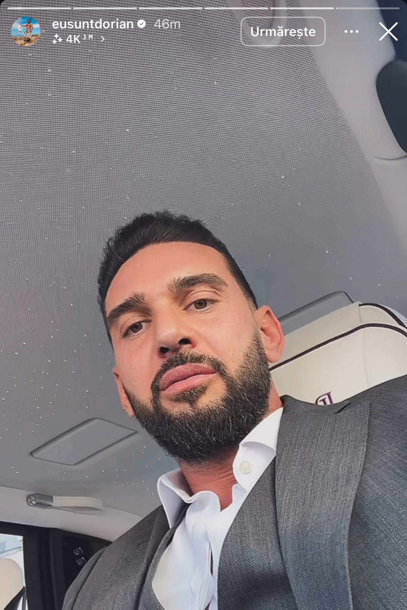 Dorian Popa, îmbrăcat la costum