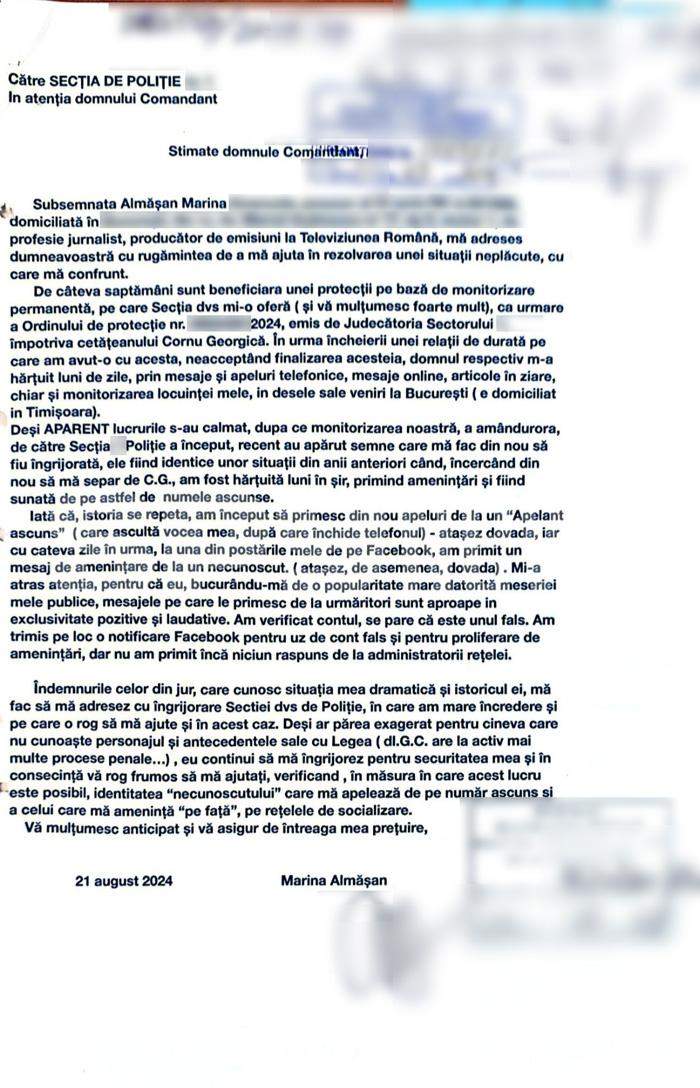 DOCUMENTE EXCLUSIVE | Georgică Cornu, reacție explozivă la ultimele acuzații aduse de Marina Almășan