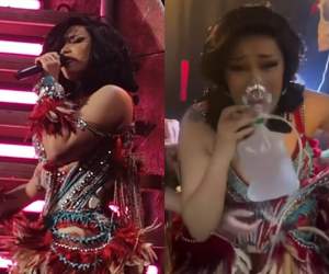 Cardi B, cu masca de oxigen pe scenă! Fanii s-au temut pentru viața ei! Imaginile cu momentul