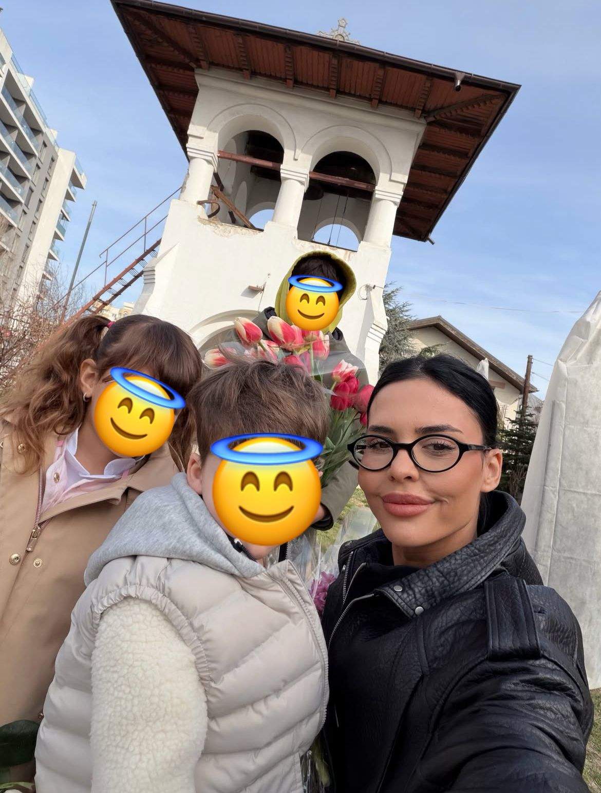 Andreea Popescu și copiii ei