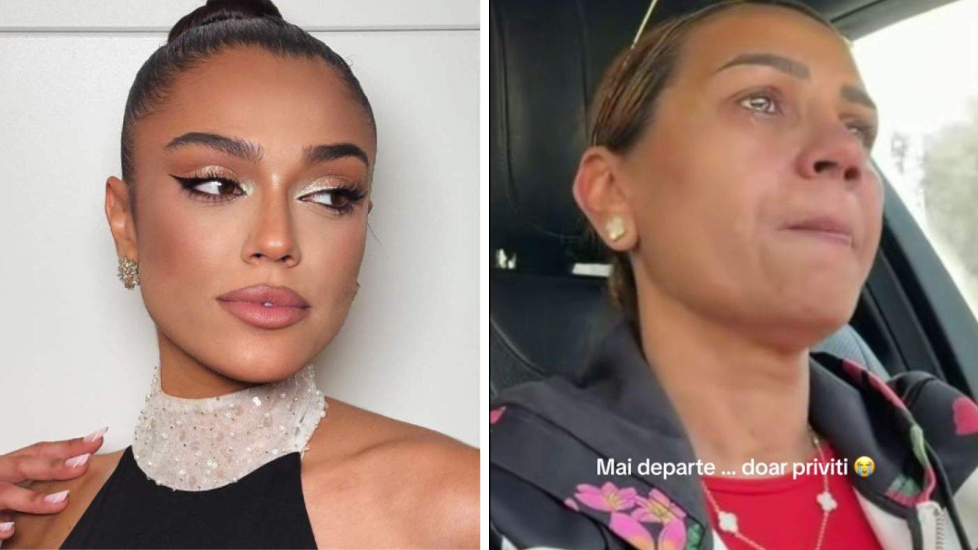 Colaj foto cu Karmen și mama ei