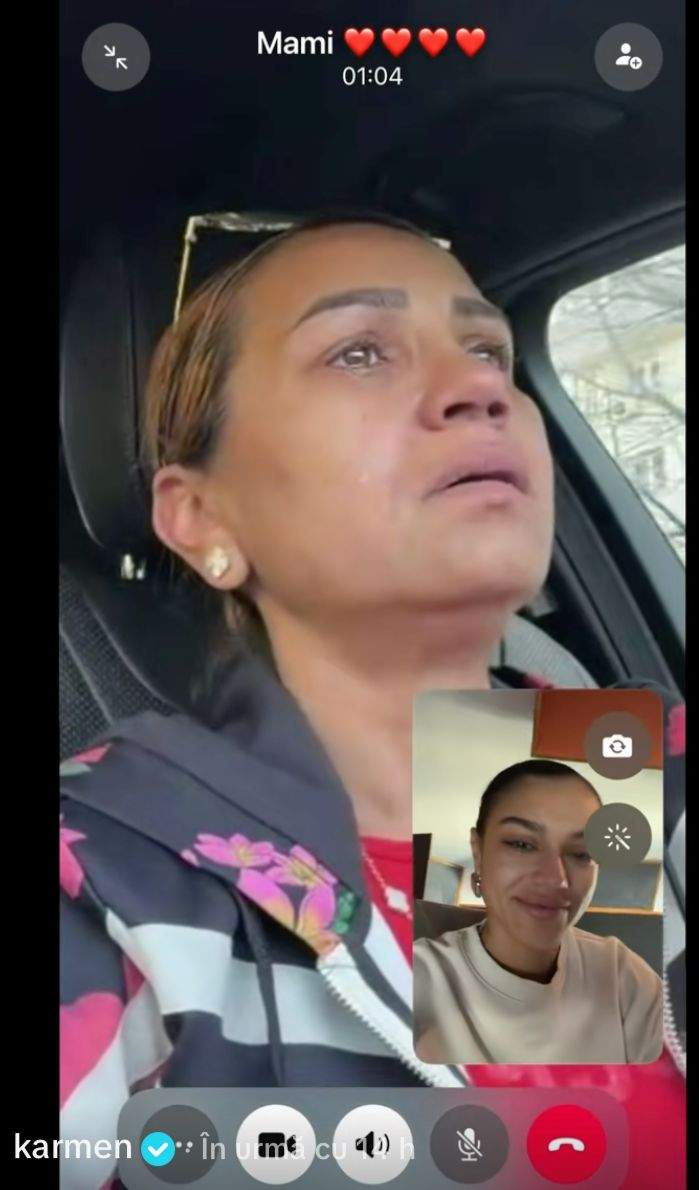Karmen Minune vorbește pe FaceTime cu mama ei