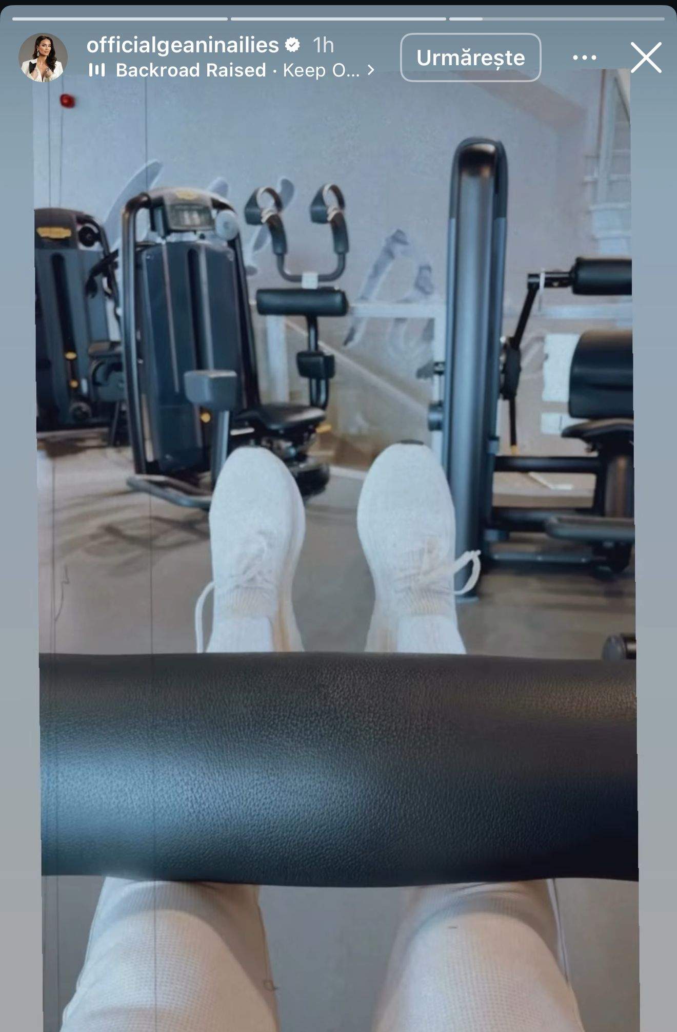 Geanina Ilieș trage tare la sală