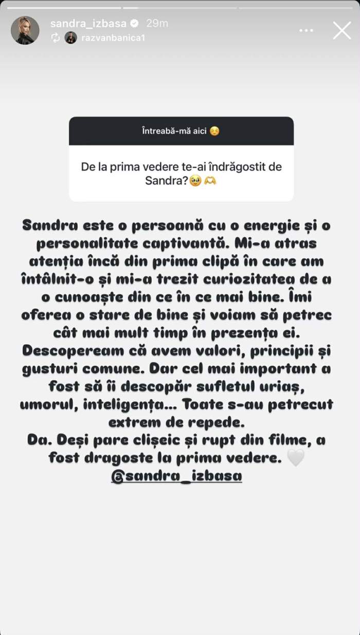 Răzvan Bănică de la Power Couple a spus cât de repede s-a îndrăgostit de Sandra Izbașa. Cum l-a cucerit marea sportivă