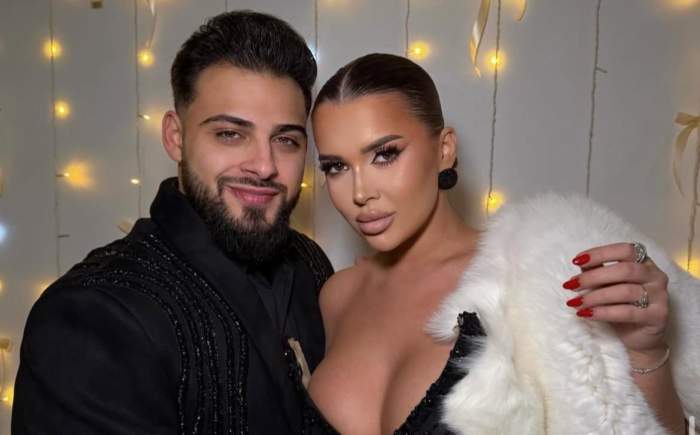 Andra Volos și Robert Lele, în ipostaze romantice