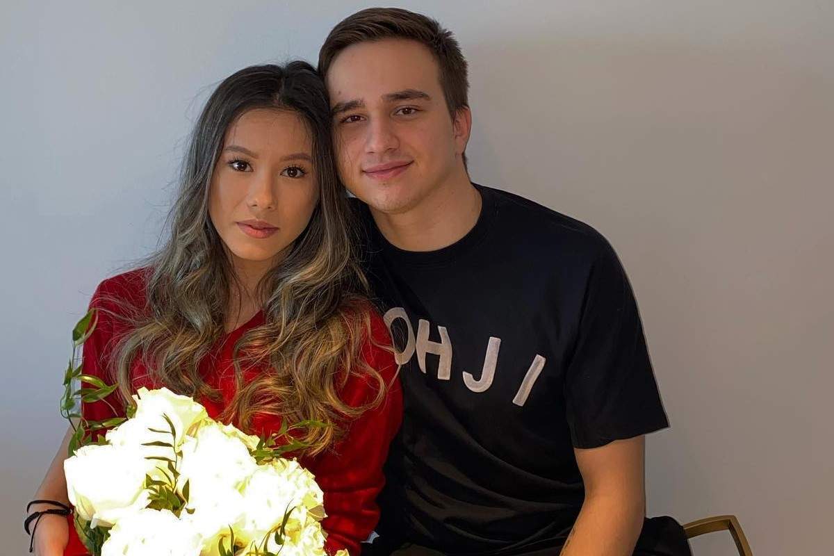 Luca Reghecampf, alături de soția sa