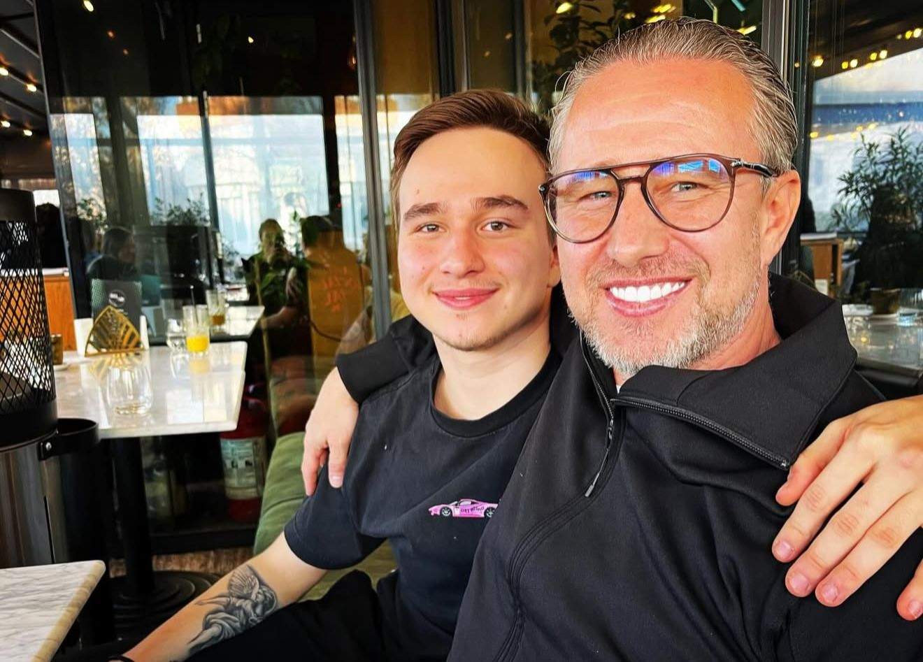 Laurențiu Reghecampf, alături de fiul lui