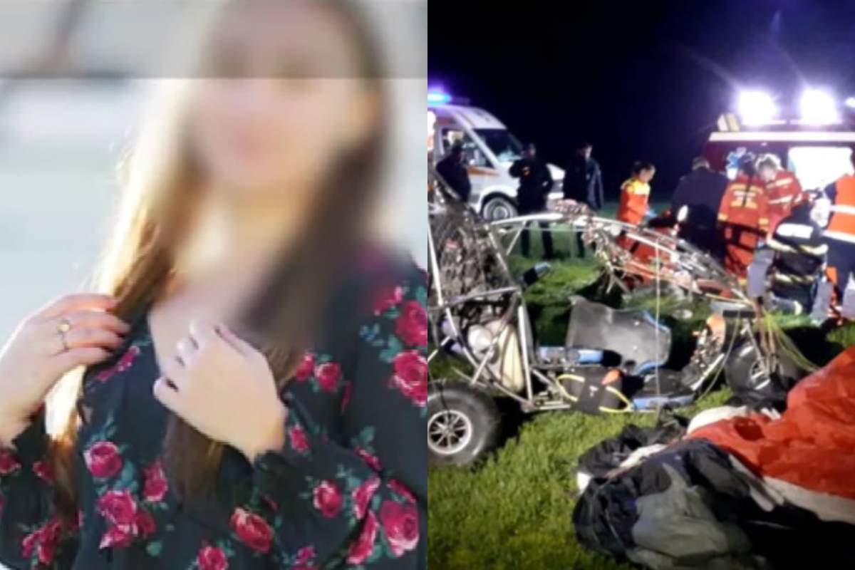 Ea e tânăra moartă după ce s-a prăbuşit cu parapanta în Bihor. Avea 20 de ani. Pilotul a decedat și el