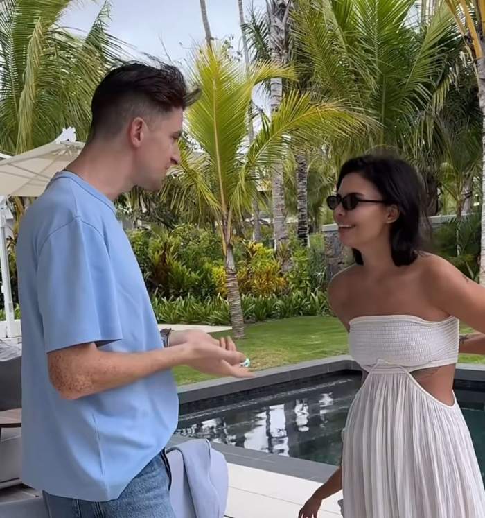 Andreea Popescu și Rareș Cojoc în Mauritius