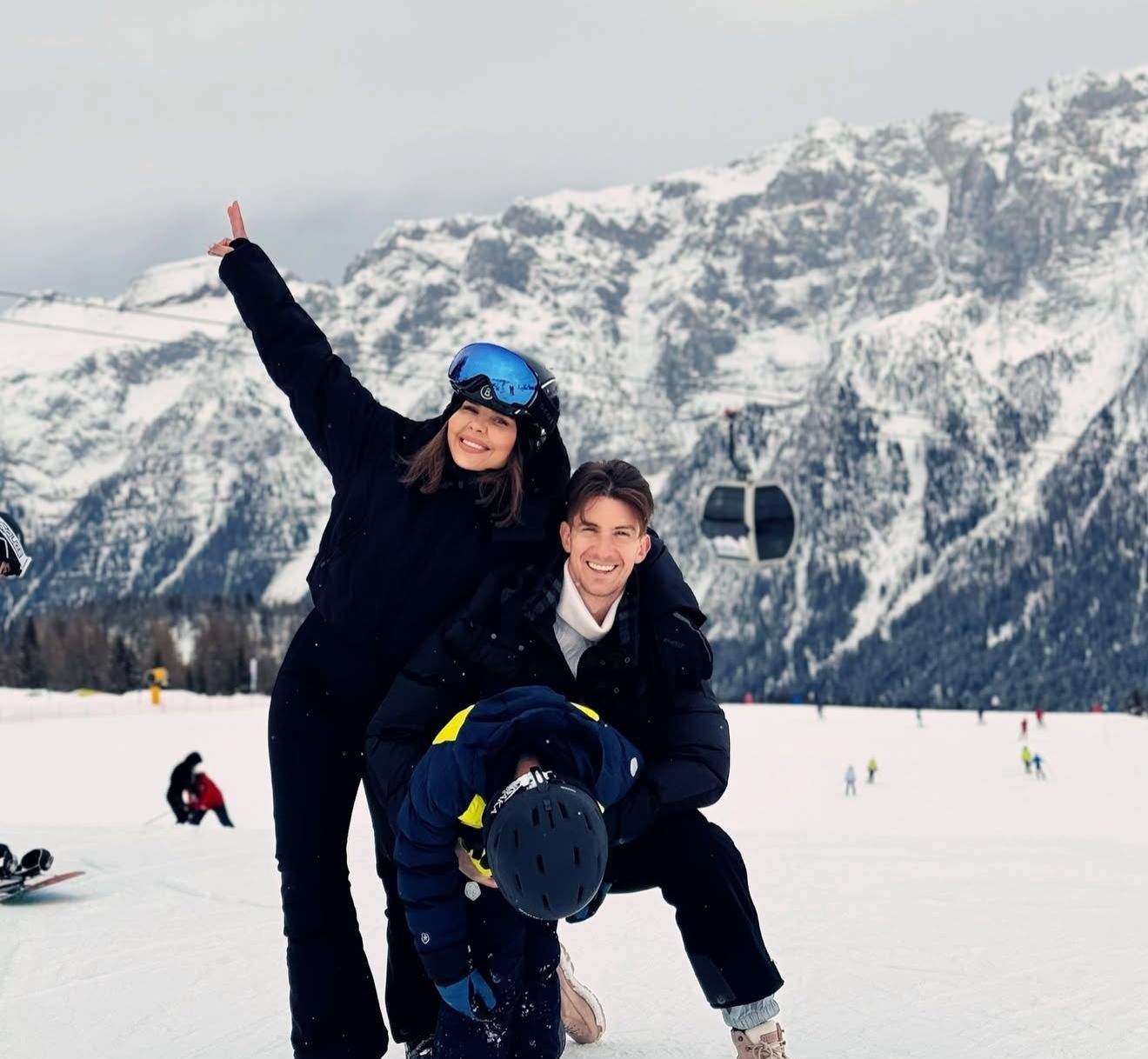 Andreea Popescu și Rareș Cojoc, la munte