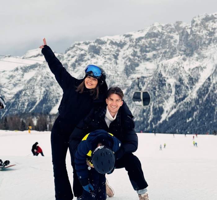 Andreea Popescu și Rareș Cojoc, la munte