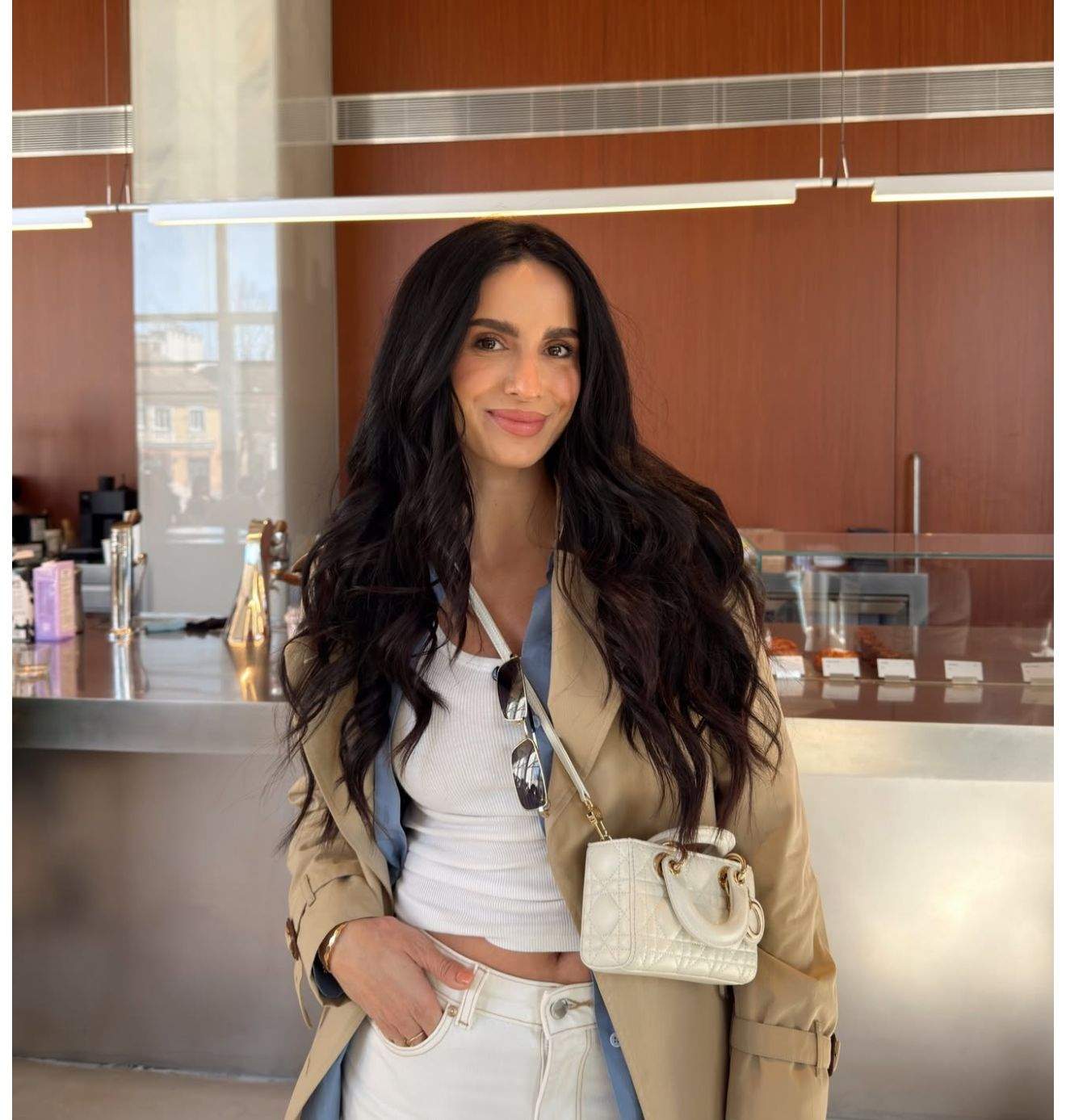 Ioana Grama, îmbrăcată casual