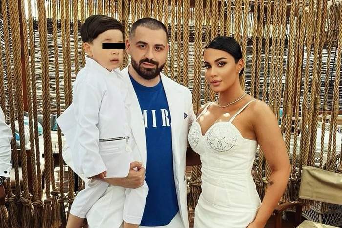 Betty Salam impreuna cu fostul sot si copilul