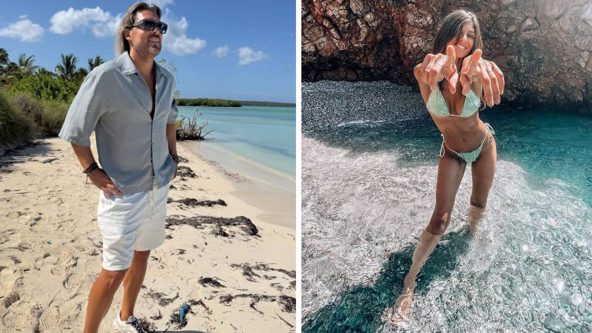 Colaj foto cu Adi Vasile și iubita lui