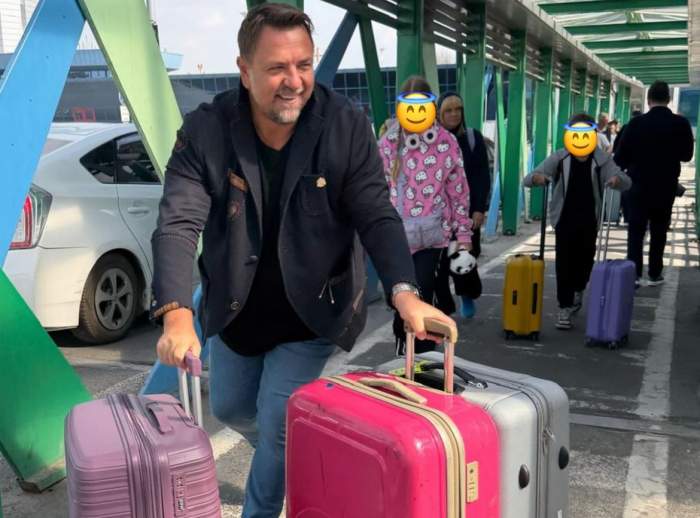 Horia Brenciu cu bagajele