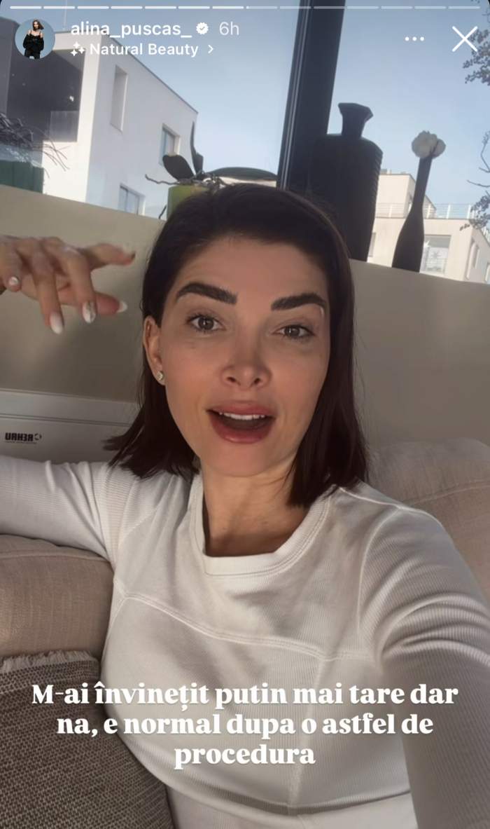 Alina Pușcaș, cu fața vânătă