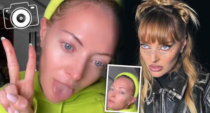 Cât de frumoasă e Delia nemachiată și fără niciun fel de filtru! Cântăreața are un ten impecabil