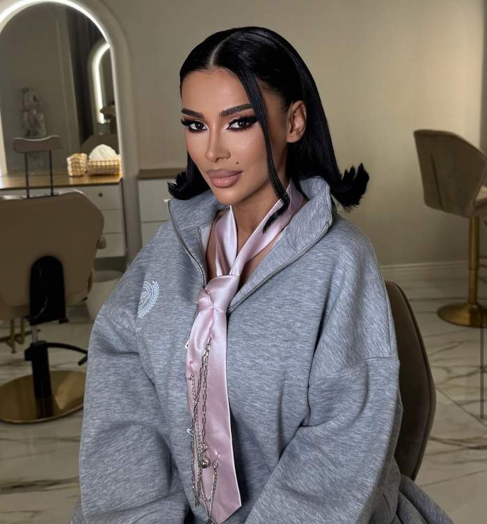 Cristina Pucean, machiată și coafată