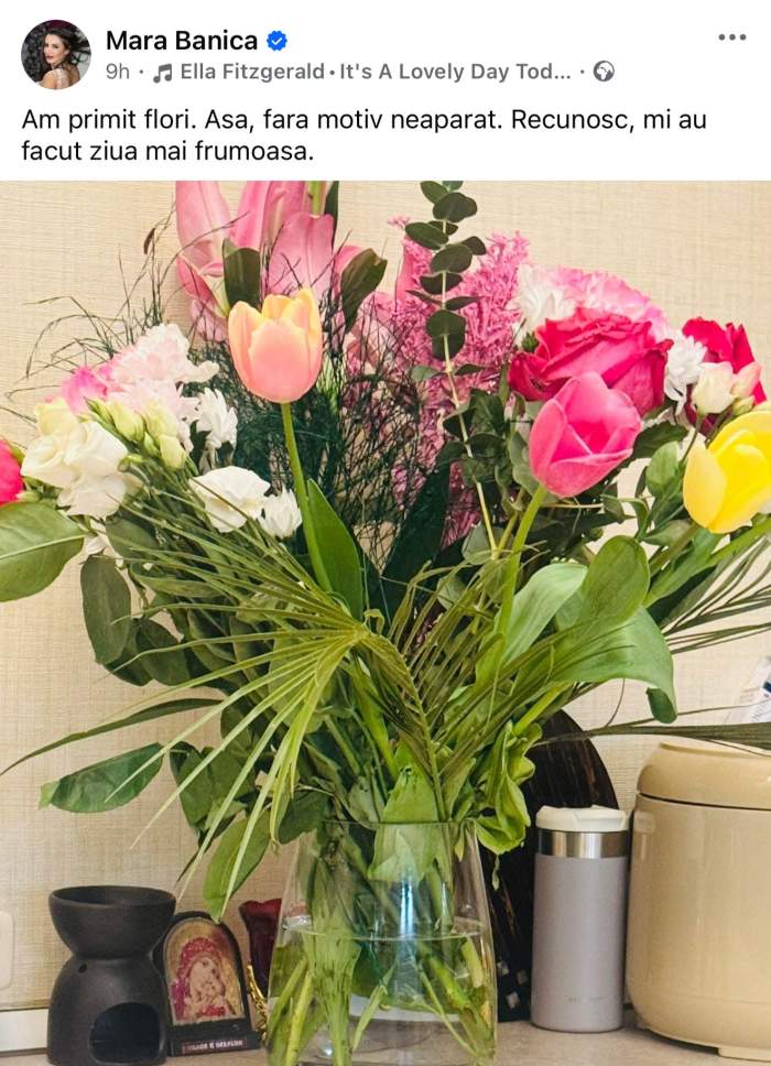 Florile pe care le-a primit Mara Bănică
