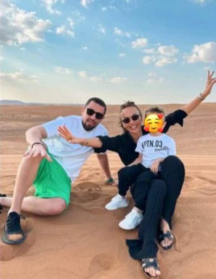Alin Cocoș, alături de Monica Orlanda și fiul lor