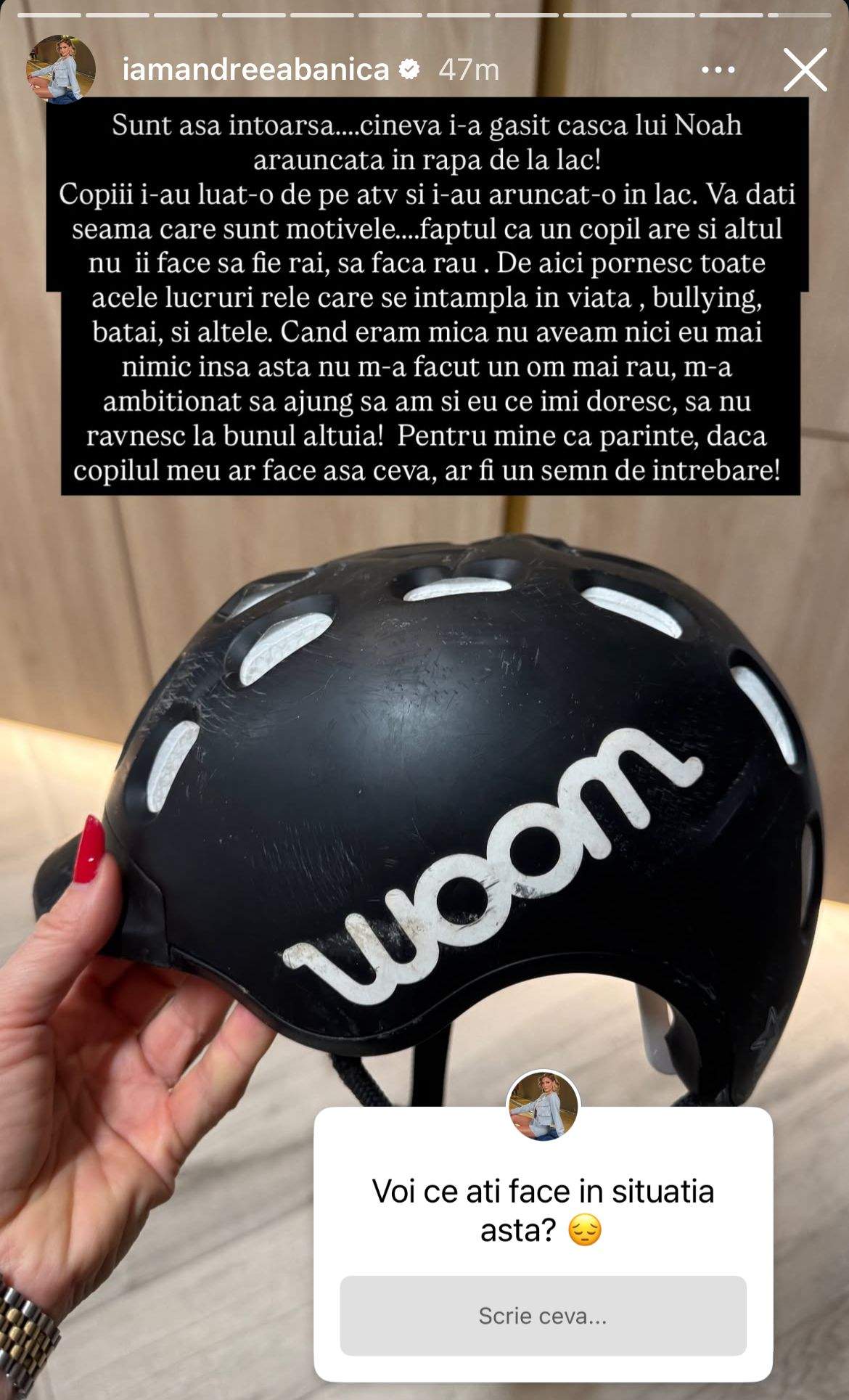 Mesaj Andreea Bănică