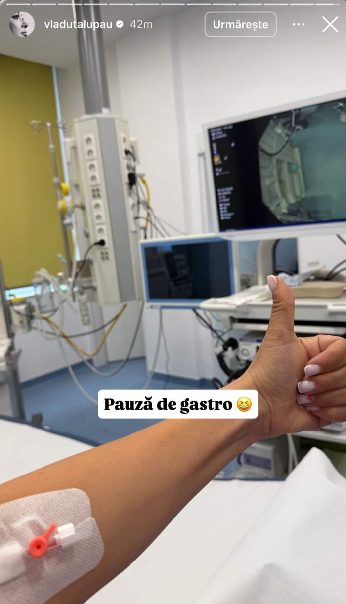 Vlăduța Lupău, la spital