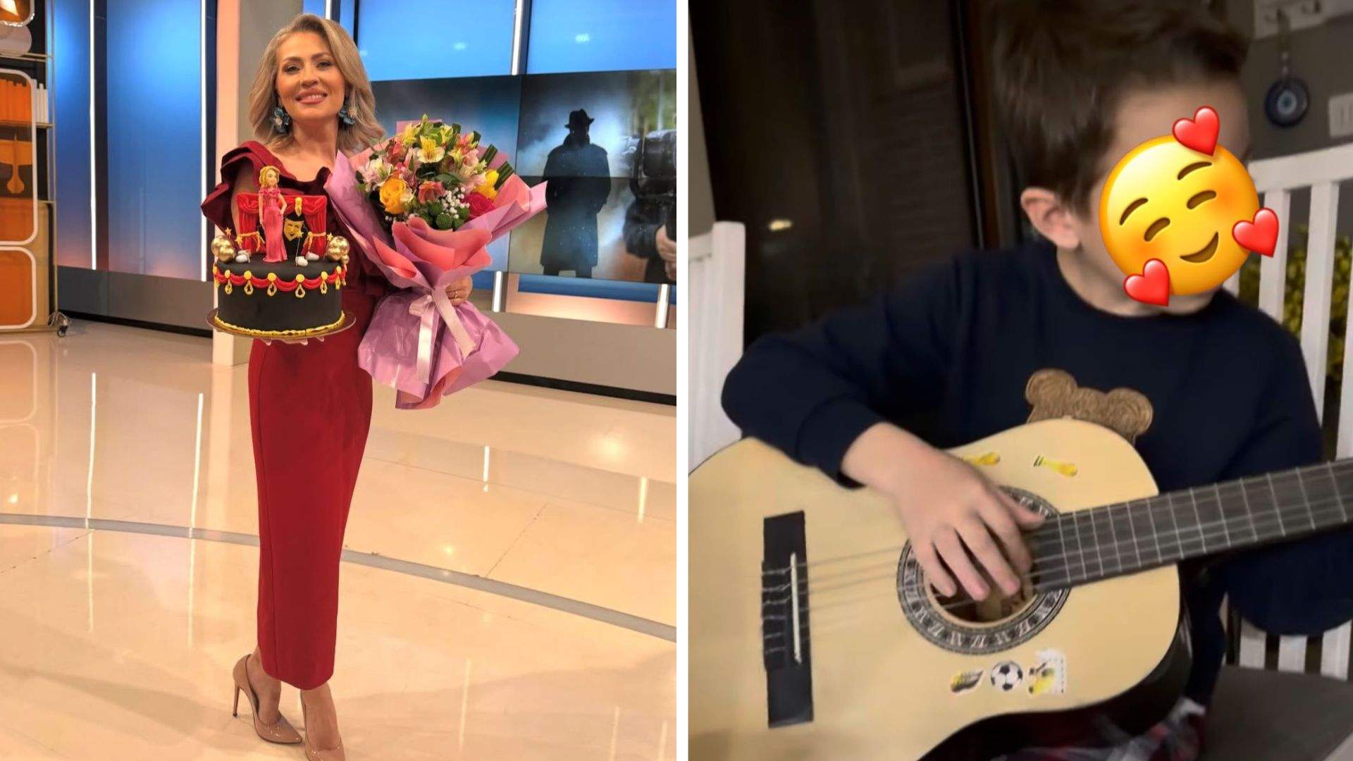 Colaj foto cu Mirela Vaida și fiul ei