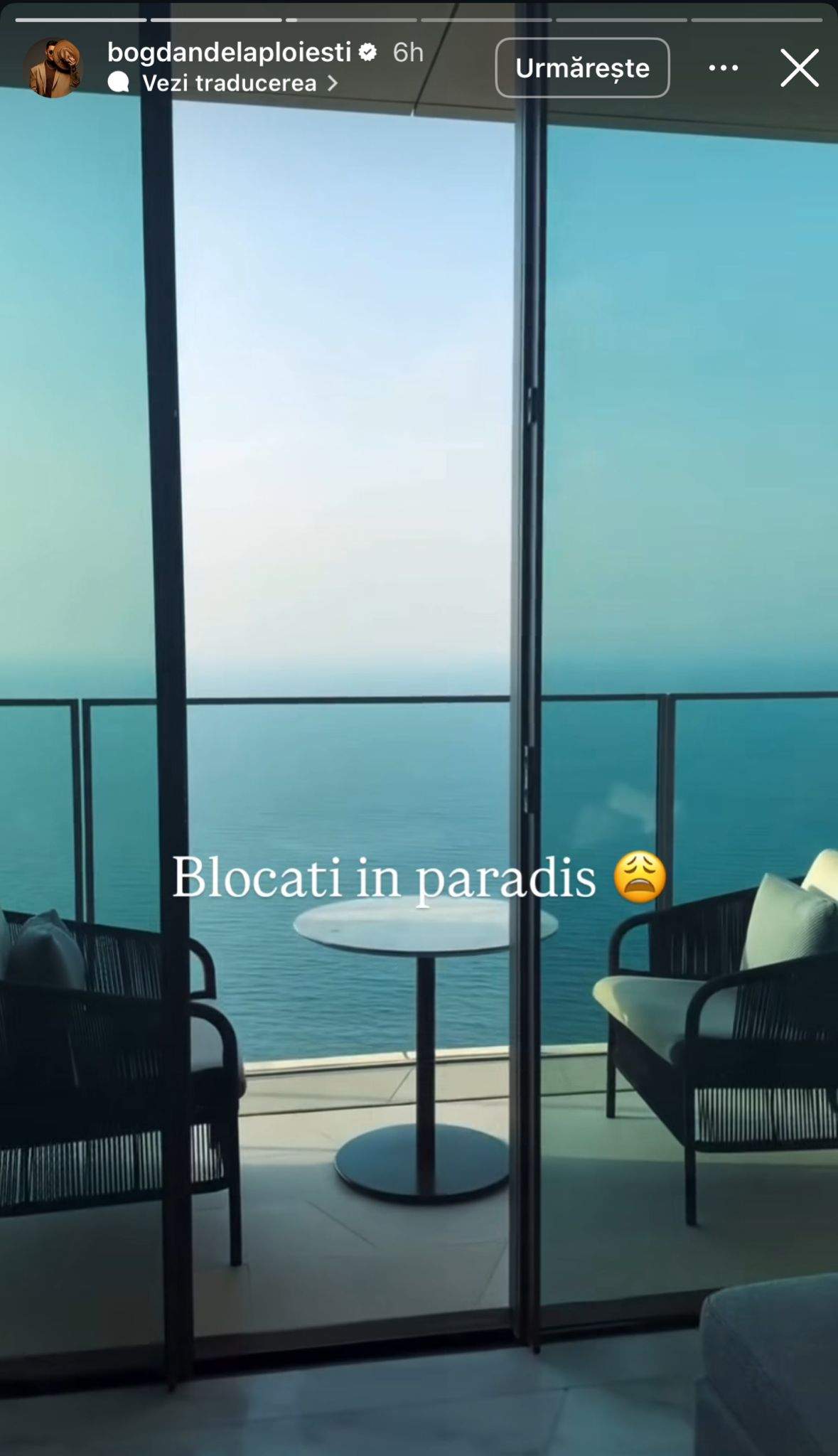 Priveliștea cu care se trezește în Dubai Bogdan de la Ploiești