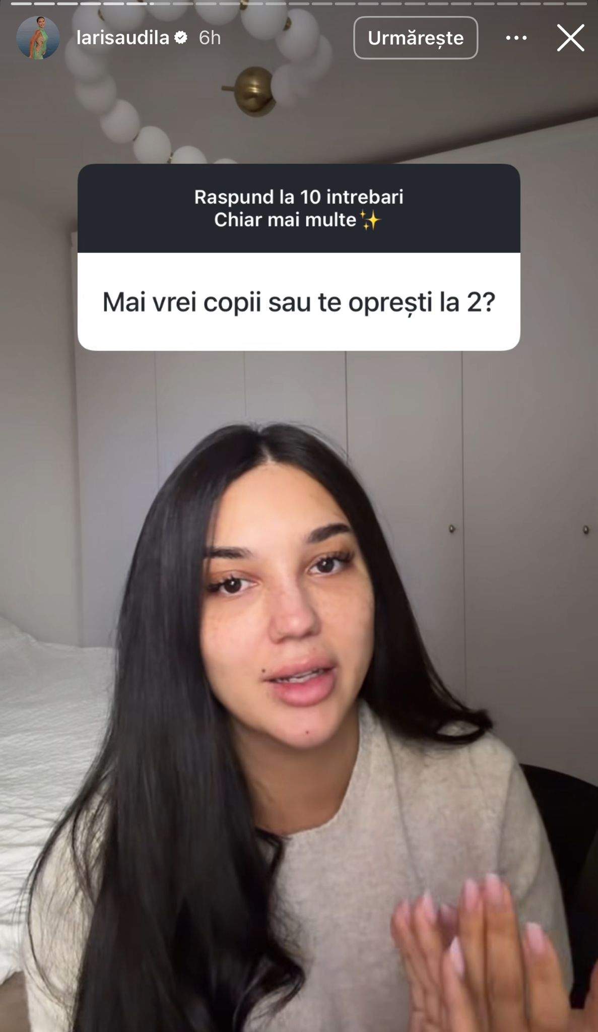 Larisa Udilă a vorbit despre al treilea copil