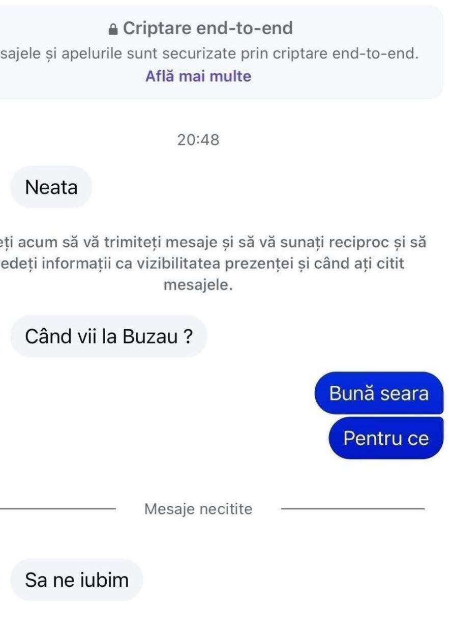 Mesajele primite de mama singură