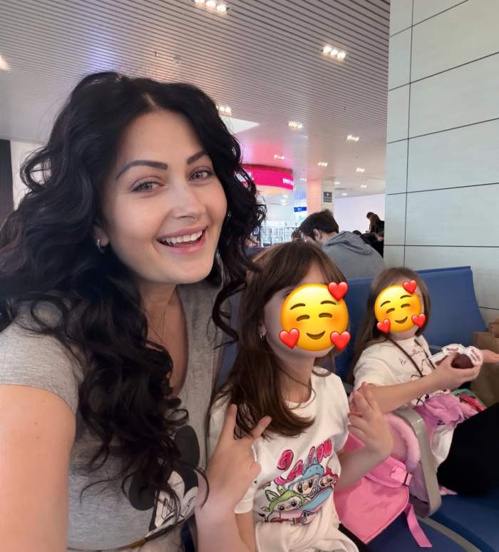 Gabriela Cristea și fiicele ei