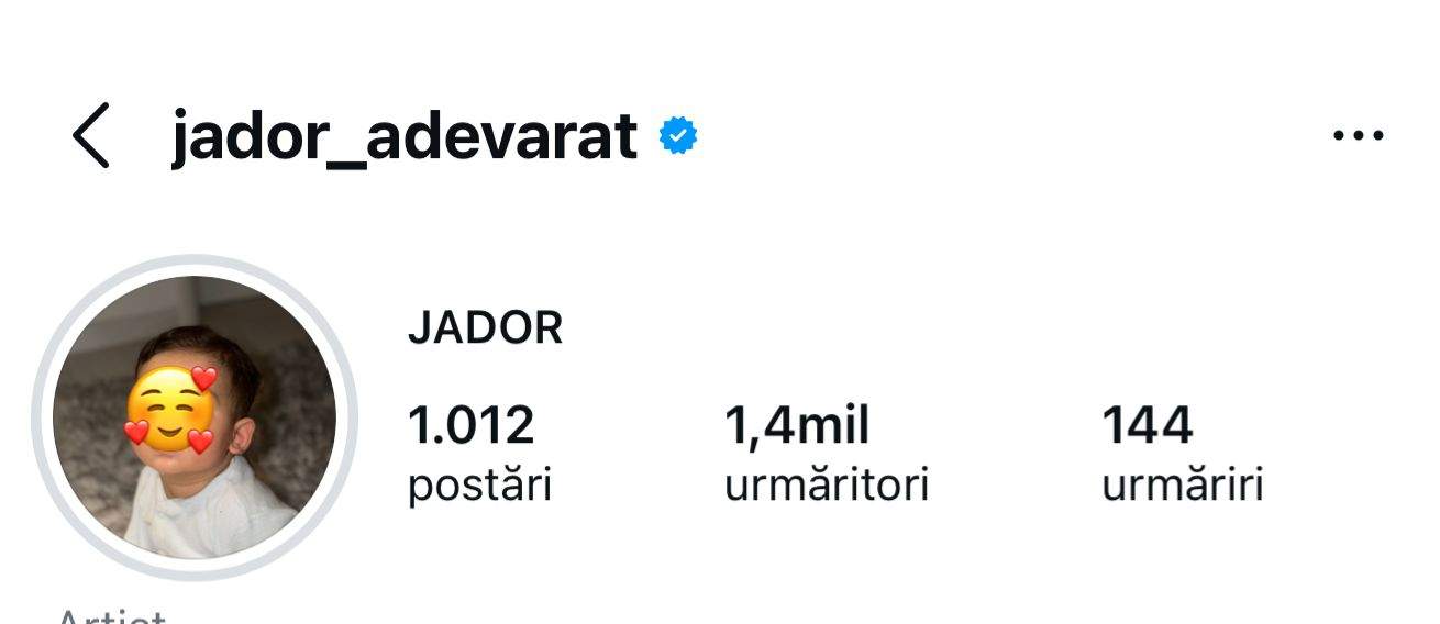 Profilul de Instagram al lui Jador