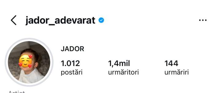 Profilul de Instagram al lui Jador