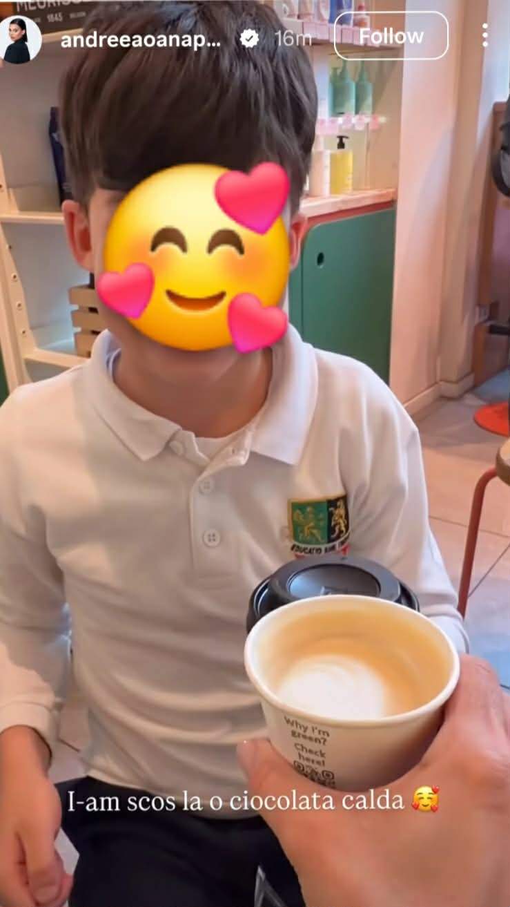 băiatul Andreei Popescu